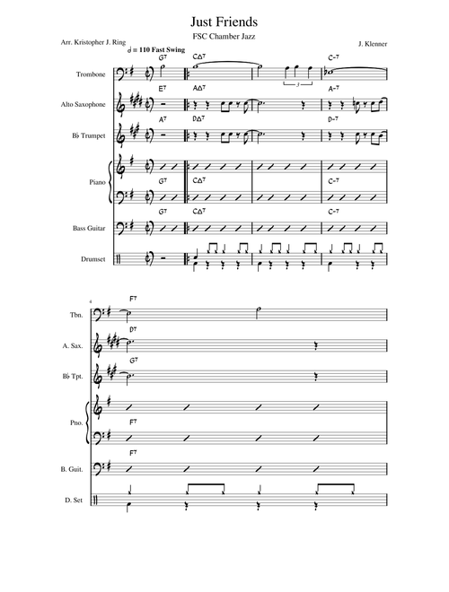 Just Friends, for Jazz Combo