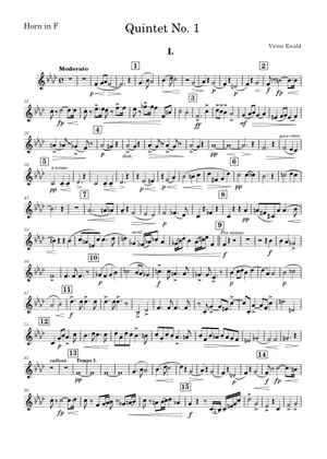 Brass Quintet No.1, Op.5 – Victor Ewald Sheet Music for Trombone Brass Quintet No.1, Op.5 – Victor Ewald Sheet Music for Trombone