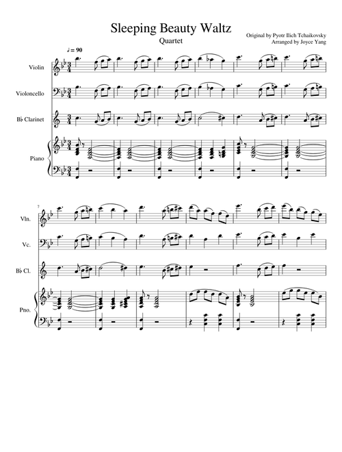 Sleeping Beauty Waltz (Quartet)