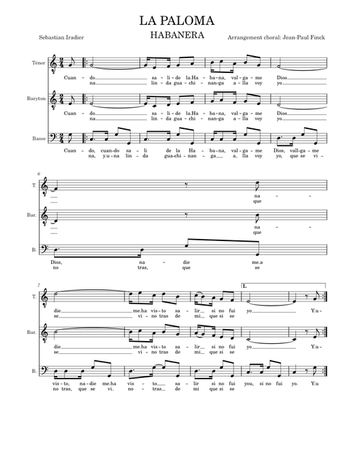 La paloma – Sebastián Yradier