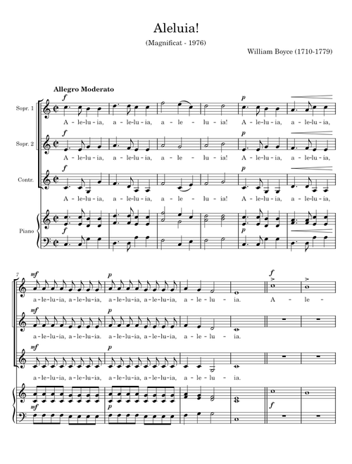 Aleluia - William Boyce