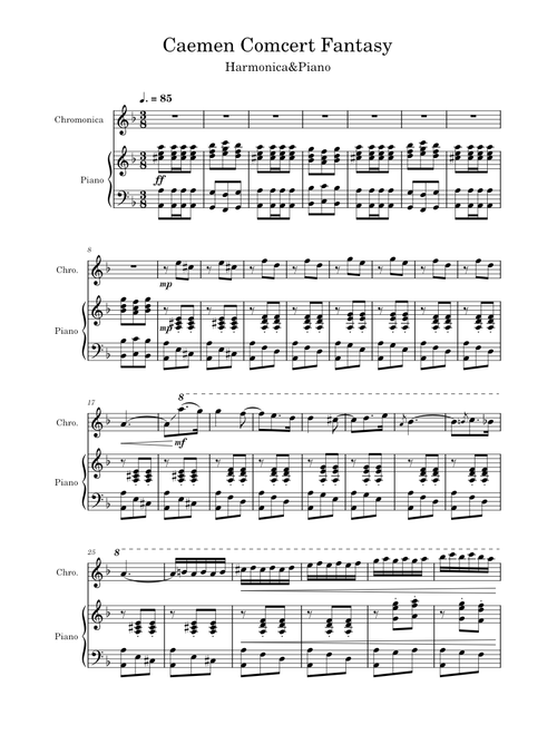 Carmen Concert Fantasy, Op.25 – Pablo de Sarasate