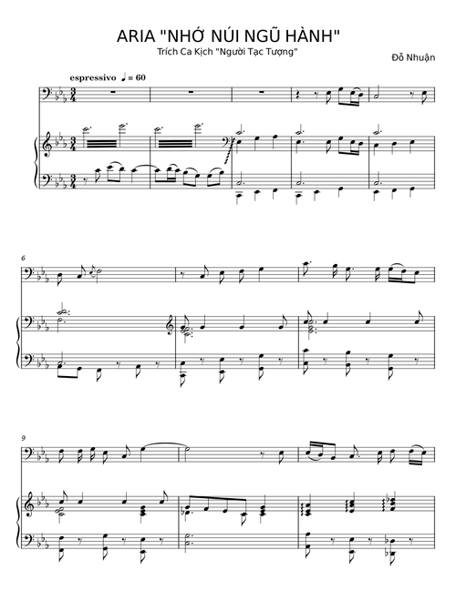 ARIA NHỚ NÚI NGŨ HÀNH - Đỗ Nhuận