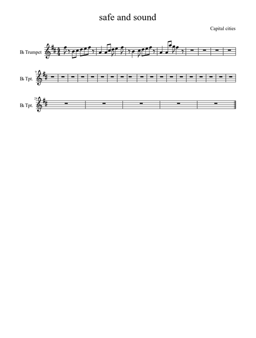 theme from safe and sound trumpet
