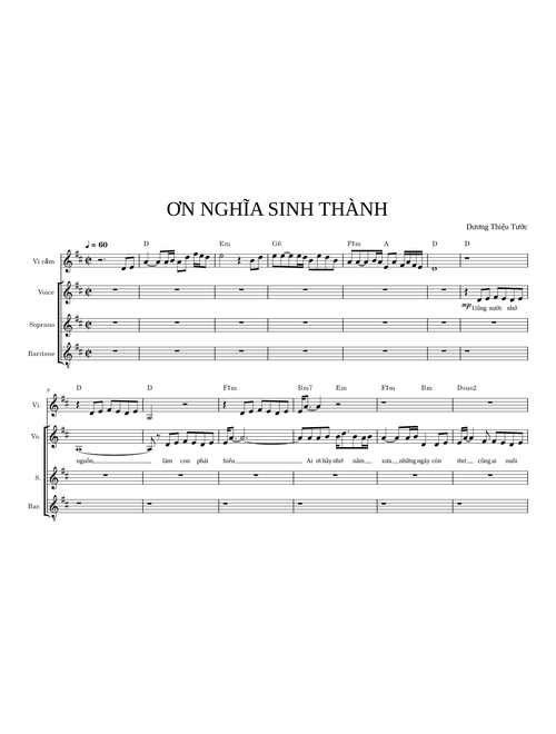Ơn Nghĩa Sinh Thành_Dương Thiệu Tước