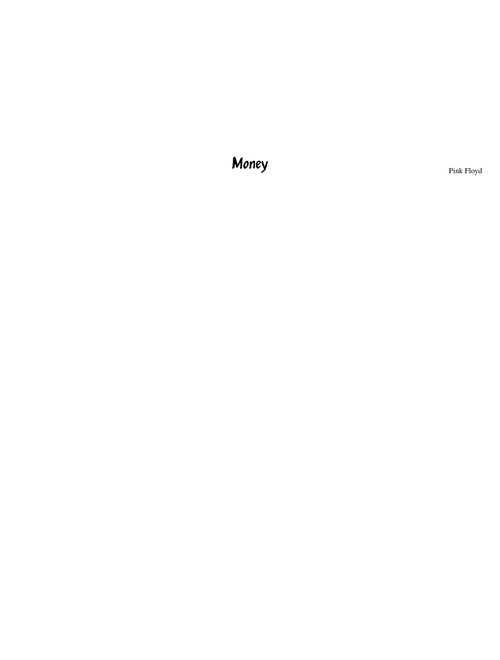 Money - Pink Floyd Arrangement