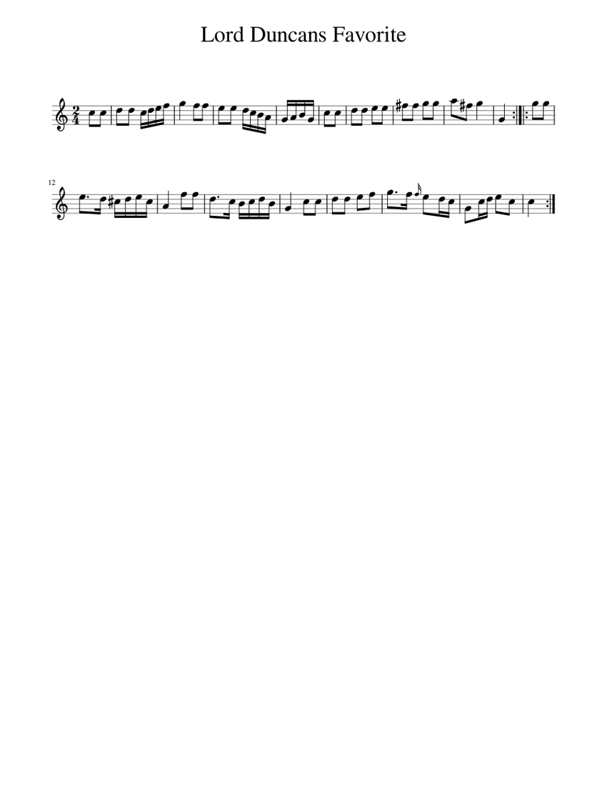 Lord Duncans Favorite Sheet music for Piano (Solo) | Musescore.com