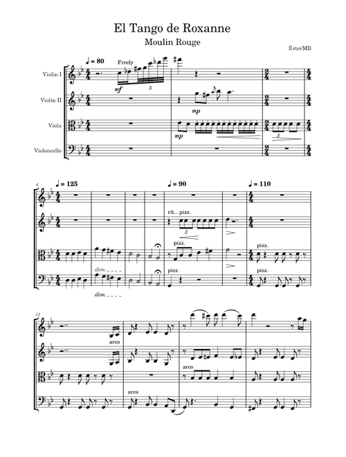 El Tango De Roxanne (from Moulin Rouge! The Musical) – Moulin Rouge! The Musical Cast El Tango de Roxanne
