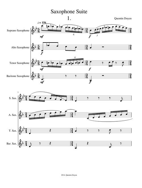 Saxophone Suite