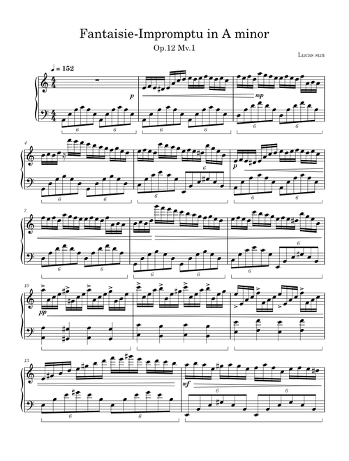 Fantaisie-Impromptu in A minor-Lucas Sun