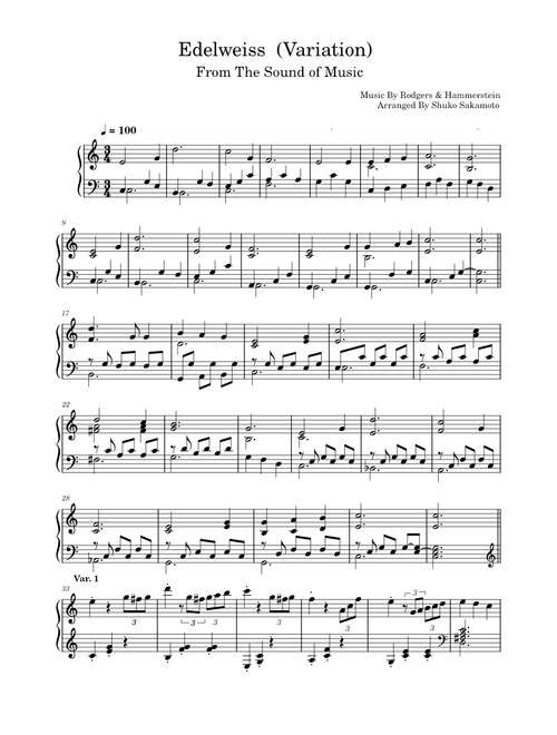 Edelweiss (from The Sound of Music) – Rodgers & Hammerstein