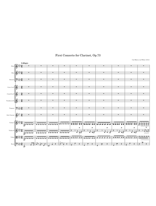 Weber-- Clarinet Concerto No.1 In F Minor, Op.73