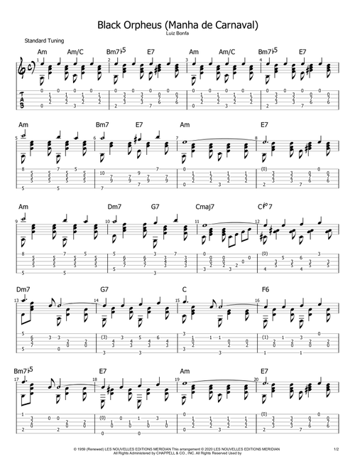 A Day In The Life Of A Fool (manha De Carnaval) (Arr. Philip Jackson) - Carl Sigman, Luiz Bonfa (Solo Guitar)
