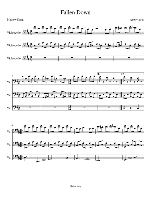 Fallen Down (Cello Cover)