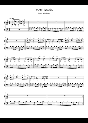 Metallic Mario Sheet Music for Piano (Mixed Quartet) | MuseScore.com