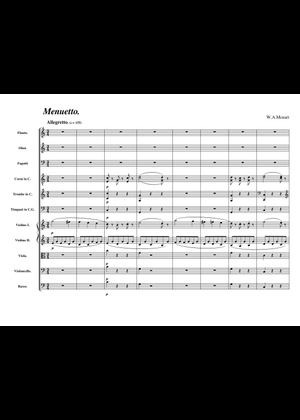 Mozart – Symphony No. 41 – “Jupiter” Sheet Music for Flute, Oboe