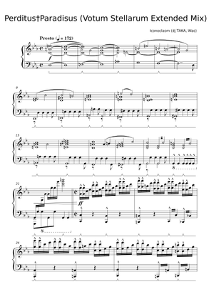 perditus†paradisus – iconoclasm Sheet Music for Piano (Solo ...