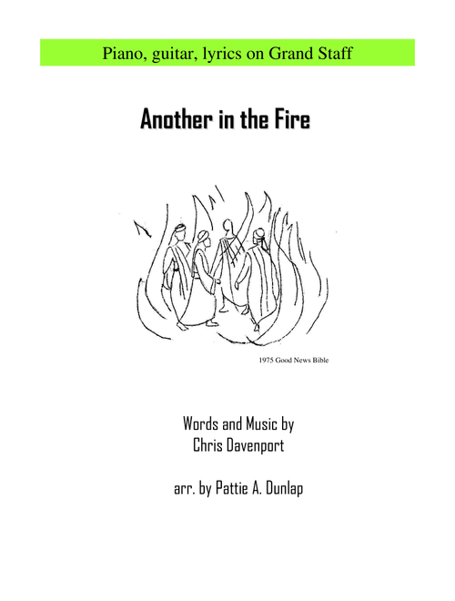 Another In The Fire (Arr. Pattie A. Dunlap) - More Than 5 (Piano Vocal)
