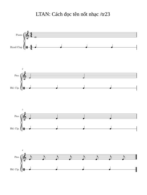 Lop 4 - LTAN: cach doc ten not (tr23) (co vo tay)