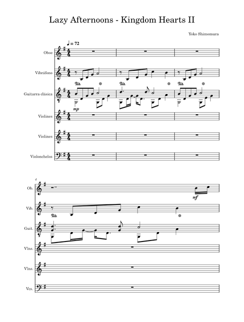 Lazy Afternoons – Yoko Shimomura Kingdom Hearts II