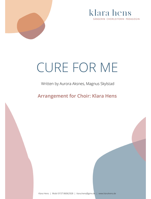 Cure For Me (Arr. Klara Hens) - Magnus Skylstad, Aurora Aksnes (Choral, 3-Part)