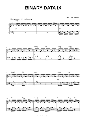 BINARY DATA I - ALFONSO PEDUTO Sheet Music for Piano (Piano Duo ...