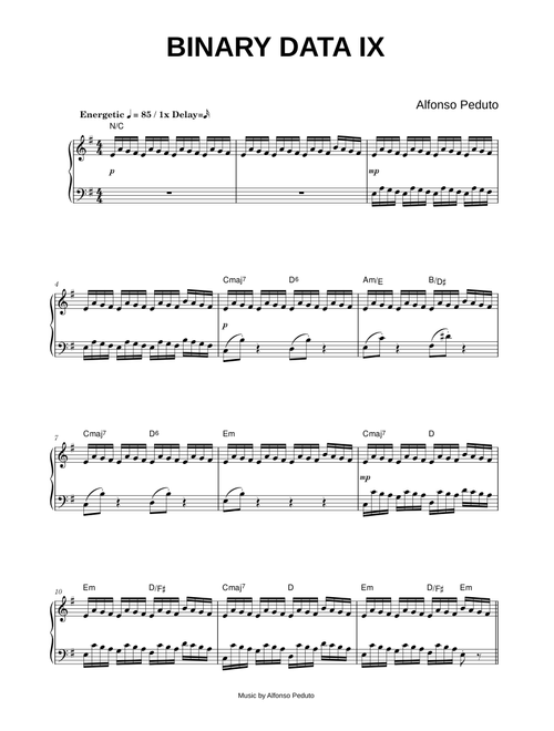 Binary Data IX - Alfonso Peduto (Piano)
