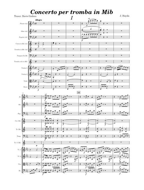 Haydn concerto per tromba in Mib I Allegro