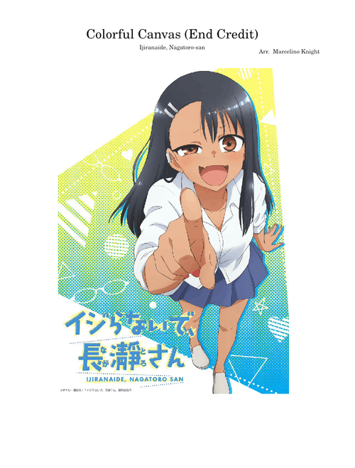 Colorful Canvas (End Credit Song) - Ijiranaide, Nagatoro-san