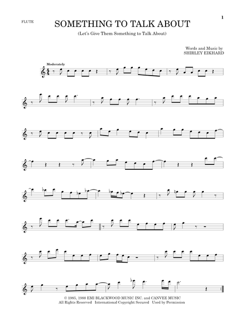 Something To Talk About (Let's Give Them Something To Talk About) - Bonnie Raitt (Flute Solo)