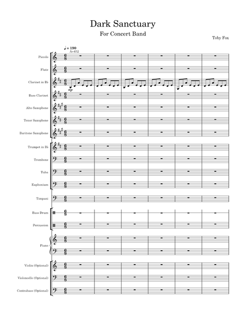 Dark Sanctuary for Concert Band - Toby Fox