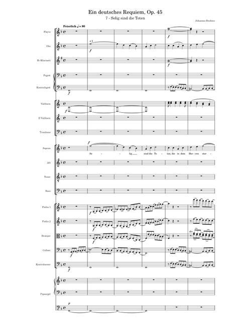 Ein deutsches Requiem (Brahms), Op. 45, 7 – Selig sind die Toten