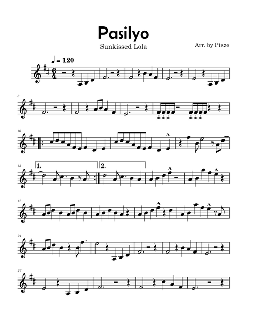 Pasilyo - Sunkissed Lola - Violin solo