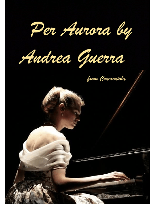 Per Aurora – Andrea Guerra Arrangement (Piano)
