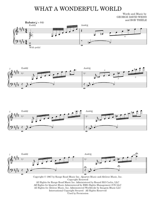 What a wonderful world - Jon Batiste (Piano-Vocal-Guitar)