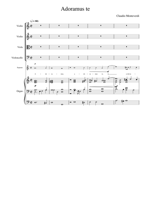 Adoramus te, Christe – Claudio Monteverdi