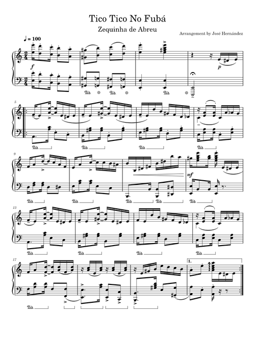 Tico-Tico No Fubá – Zequinha De Abreu