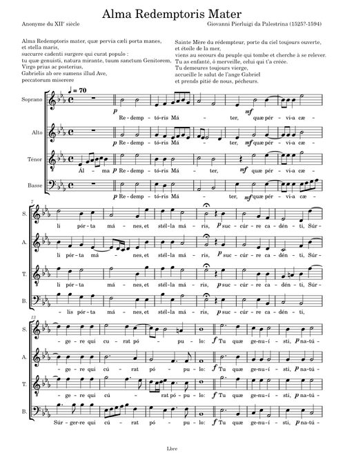 Alma redemptoris Mater – Giovanni Pierluigi da Palestrina