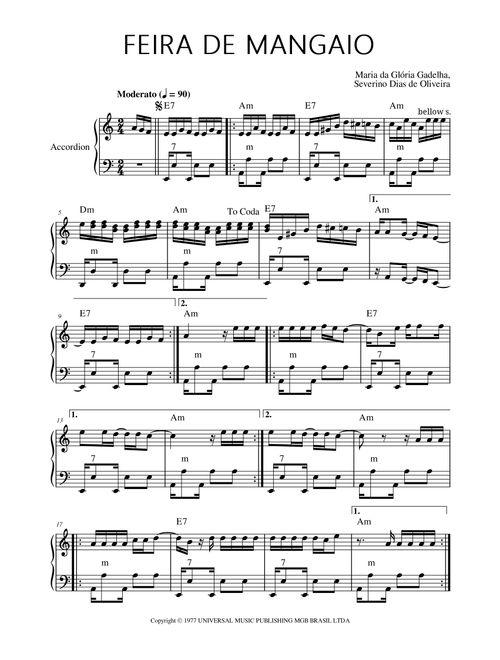 Feira De Mangaio (Arr. Miquéias Dias) - Severino Dias De Oliveira, Maria Da Gloria Gadelha (Instrumental Solo)