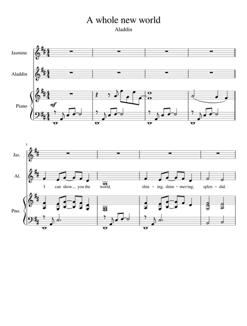 A Whole New World – Alan Menken