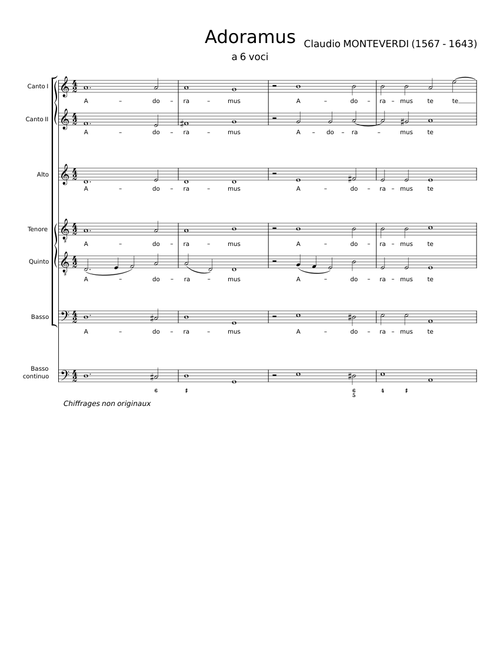 Adoramus te, Christe - Claudio Monteverdi