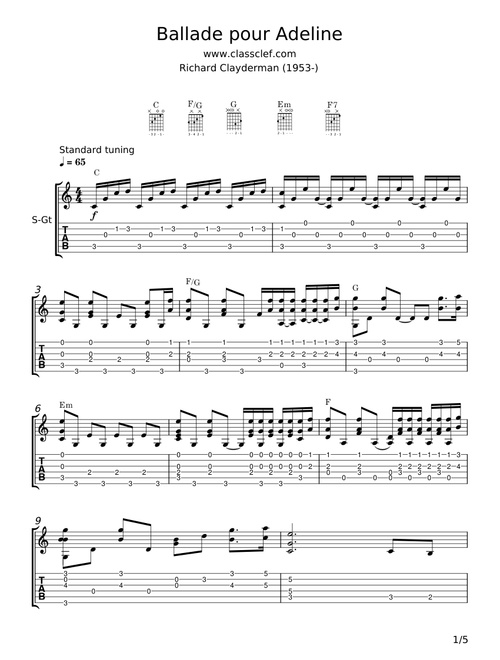 Ballade pour Adeline - Richard Clayderman