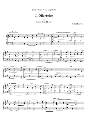 Offertoire ou Sortie - J. de Montber Sheet Music for Organ (Solo ...