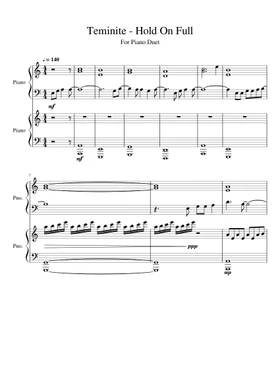 Free Hold On by Teminite sheet music | Download PDF or print on  Musescore.com