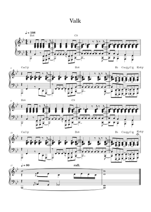 Valk - Vulfmon Sheet Music for Trombone, Tuba, Drum group, Trumpet ...
