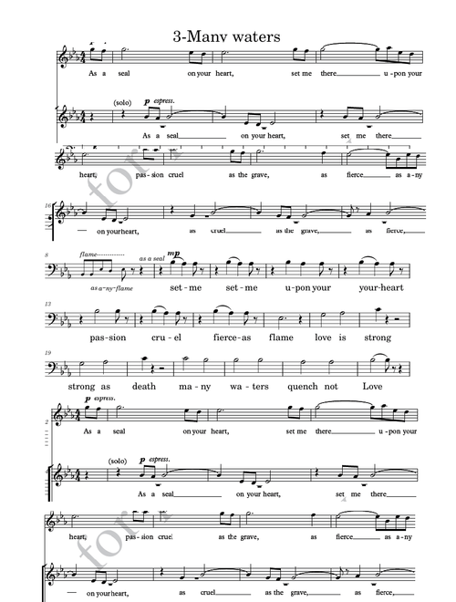 Many Waters - Patrick Hawes