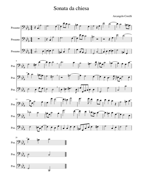 Sonata da chiesa in D major, Op. 3, No. 2 – Arcangelo Corelli Sonata da chiesa