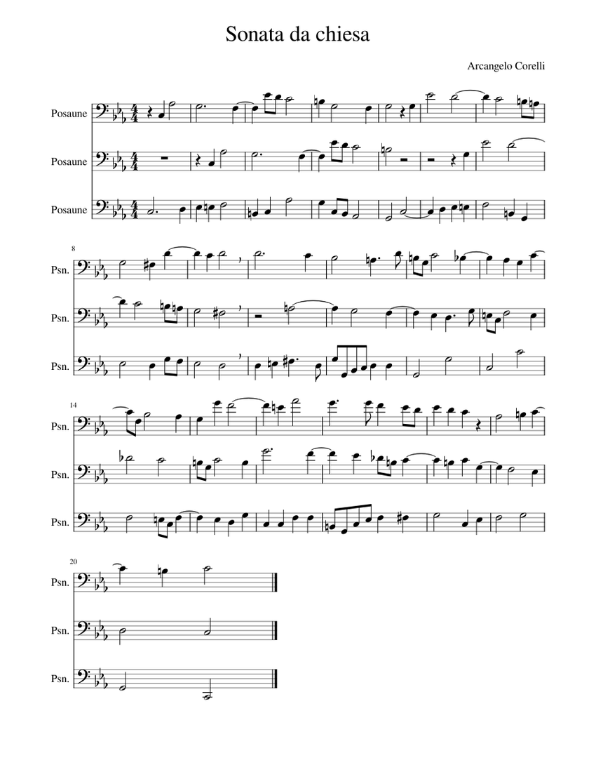 Sonata da chiesa in D major, Op. 3, No. 2 – Arcangelo