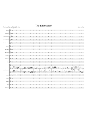 Free Joplin The Entertainer Sheet Music For Alto Saxophone Solo