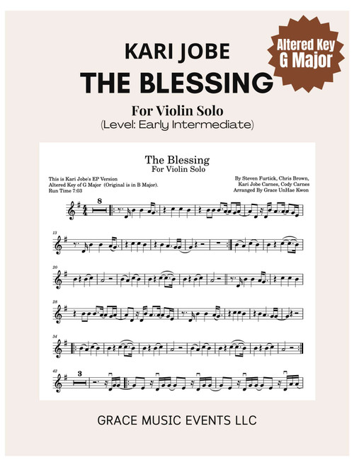 The Blessing (Arr. Grace UnHae Kwon) - Kari Jobe & Cody Carnes (Violin Solo)